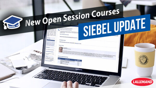 Discover Siebel's new open session courses